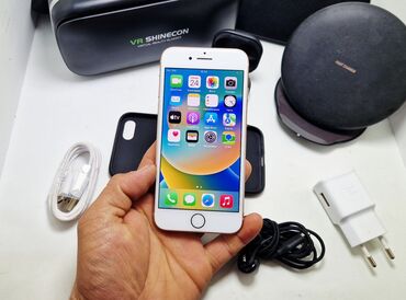 Apple iPhone: IPhone 8, Б/у, 128 ГБ, Коралловый, Чехол, 100 % — 12