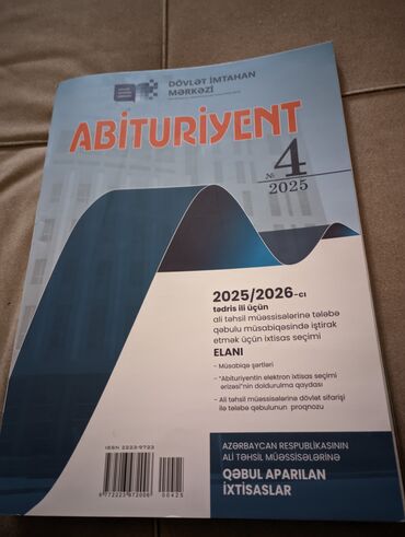 Abituriyent jurnalı 4 (2025) təzədi işlətmədim ideal vəziyyətdə yerlər