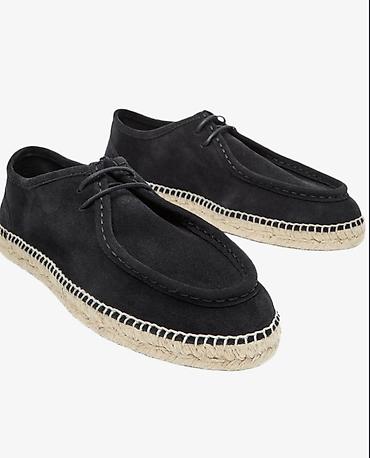 massimo dutti: Kişi ayaqqabısı – espadril tərzində mokasin - Rəng: qara - Üst — 1