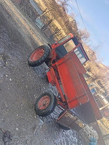 mini yer sumlayan traktor: Qırmızı rəngli yığcam kənd təsərrüfatı traktoru, arxada yük daşımaq — 5