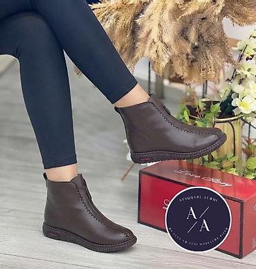 any unboxing nedir: Qadın üçün rahat gündəlik botlar - Model: qısa boğaz, yan hissədə — 1