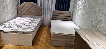 Mebel: İşlənmiş, İkinəfərlik çarpayı, Bazalı, Matras ilə, Siyirməsiz — 1