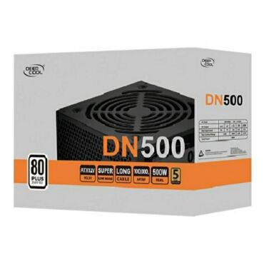 Другие комплектующие: Блок питания, Новый, DeepCool, 500 Вт, 80 Plus, 500 Вт