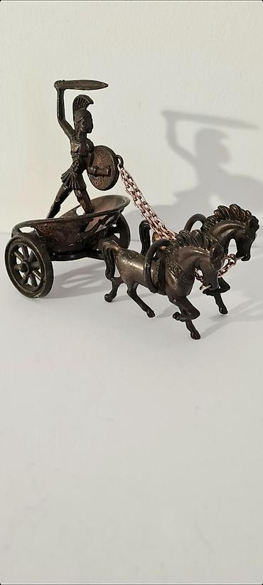 Figure: ▪︎ Prodajem staru dekorativnu metalnu (bronza) figuru-rimski ratnik u — 6