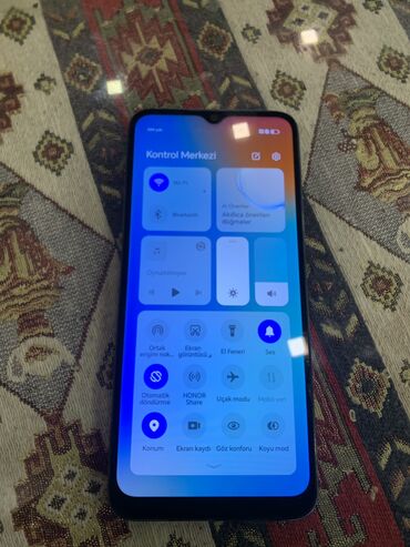 telefon islənmis: Honor X6a, 64 GB, rəng - Göy, Zəmanət, Düyməli, Barmaq izi