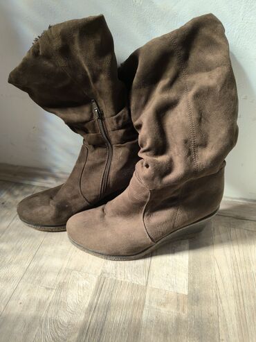 sandale bele na stiklu: High boots, 40