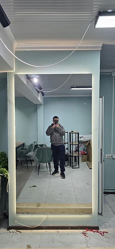 Зеркала: Зеркало на заказ от 2500 сом за м2! Производство Россия, 4мм толщина — 9