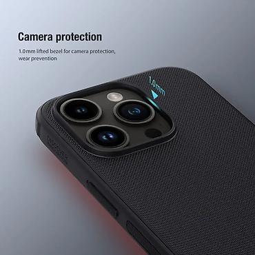 Maske i futrole za telefone: Maska Nillkin Scrub Pro Magnetic za iPhone 15 Pro 6.1 crna. Kataloški — 8