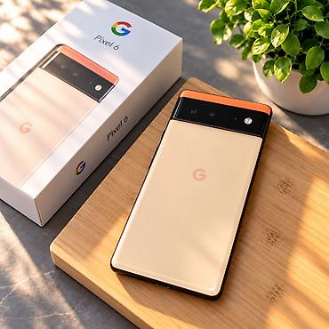 Google Pixel 6, Б/у, 128 ГБ, цвет - Бежевый, 1 SIM