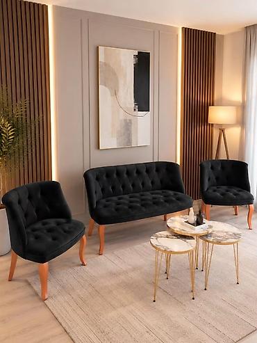 namestaj ada: Set tapaciranog klub nameštaja – 3 dela Opis: - Elegantni set za — 2
