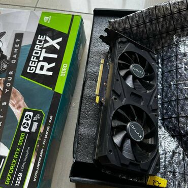 мощный комп: Видеокарта, Б/у, Galax, GeForce RTX, 12 ГБ, Для ПК