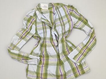 długa satynowa sukienka: Koszula 14 lat, stan - Dobry, wzór - Kratka, kolor - Zielony