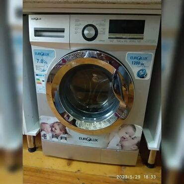 Elektronika: Eurolux, 7 kq., Öndən, Avtomat, Qurutma var, Ünvandan götürmə