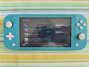 nintendo switch 3 lite: Nintendo Switch Lite (Turkuaz) + GTA: The Trilogy (Nintendo Switch) — 7