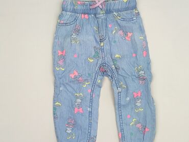 spodenki oversize: Denim pants, Disney, 12-18 months, condition - Perfect