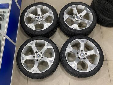 зимнее колесо: Дөңгөлөктөрү толук 225 / 45 / R 17, Кыш, Колдонулган, Комплект, Жеңил унаалар, Куйма, тешиктери - 5