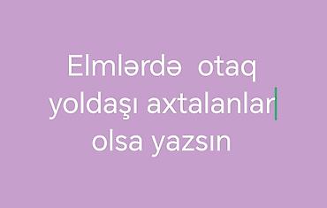 bag: Elmlər ərazisində otaq yoldaşı axtarılır. Elmlər metrosuna yaxın — 1