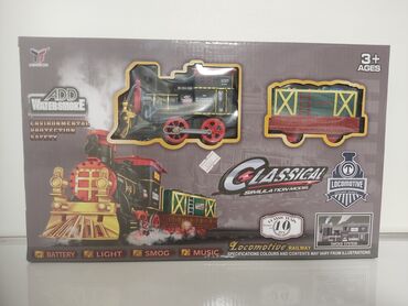 игрушечный паровоз: Игровой набор «Classical Locomotive Railway» — классическая модель
