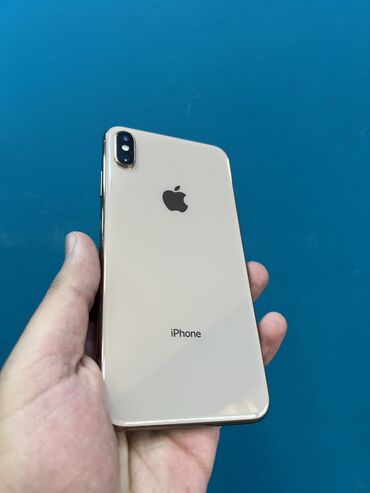 Apple iPhone: IPhone Xs Max, 64 GB, Qızılı, Simsiz şarj, Face ID