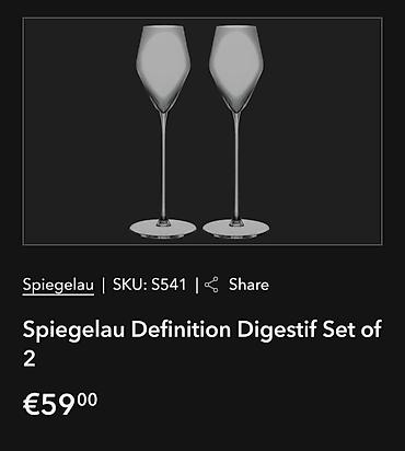 inventar za kafic: Case vintaz Spiegelau kristal za zestoko pice. Kristalne case za — 3