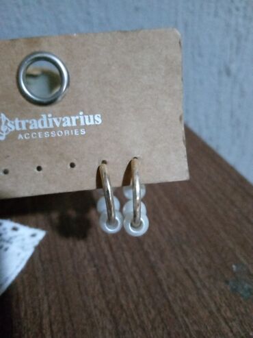 o bag torbe cena: Hoop earrings, Stradivarius, Material: Pearl