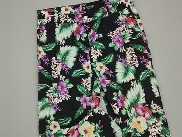 bluzki z bufkami w kwiaty: Spodnie materiałowe, S, stan - Bardzo dobry