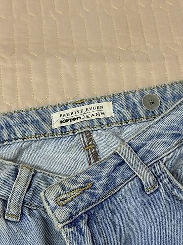 lasin şalvarlar: Koton Jeans – Fahriye Evcen kolleksiyasından qadın cins şalvar - — 1