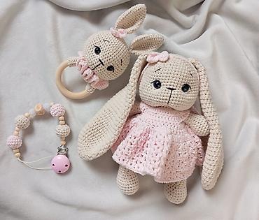 Другие товары для новорождённых: Вязаные игрушки и аксессуары для малышей - Гипоаллергенные материалы — 1