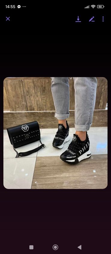 Women's Sneakers and athletic shoes: Bona, 40, bоја - Crna — 2