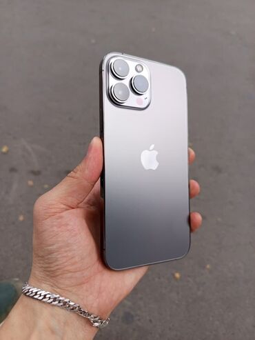 айфон 13 п: IPhone 13 Pro Max, Б/у, 128 ГБ, Matte Space Gray, Защитное стекло, Чехол, 100 %