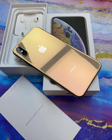 Apple iPhone: IPhone Xs, Natural Titanium, Zəmanət, Kredit, Qırıq