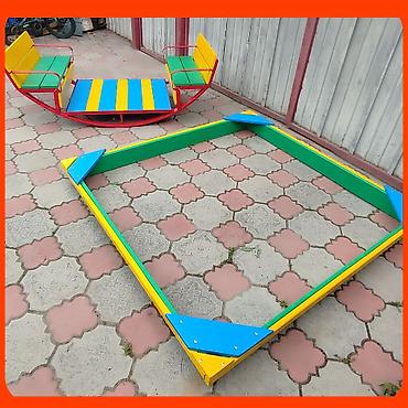 Песочницы: Песочница 1.5 × 1.5 метра Идеальное решение для двора, детского сада — 3