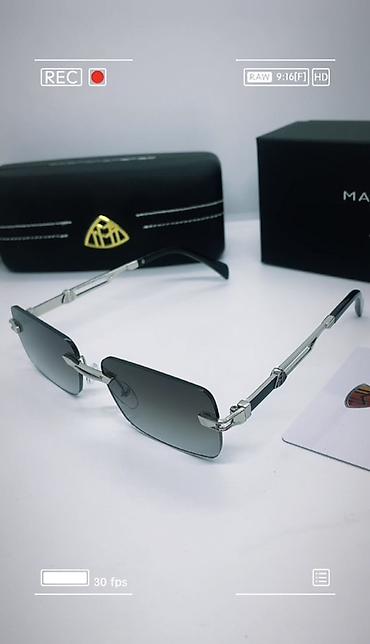 maybach eynək: Maybach gün eynəyi – rimless (çərçivəsiz) dizayn, düzbucaqlı linzalar — 3