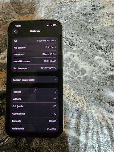 iphone başlığ: IPhone 13 Pro, 128 GB, Black Titanium, Face ID — 1