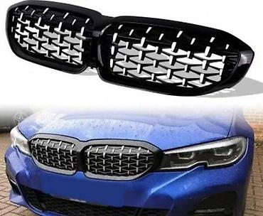DIAMOND MASKE BUBREZI RESETKE GRILOVI BMW 3 G20 - CRNI HROM |