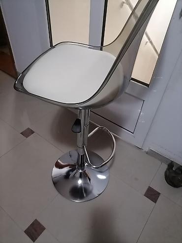 Stolice: Barska stolica sa naslonom – moderan transparentni dizajn - Sedište — 8