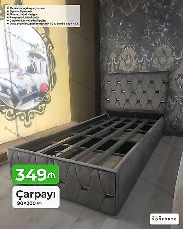matras satisi: Çarpayı – 90×200 sm - Mexanizm: Açılmayan, bazasız - Sıyırma — 1