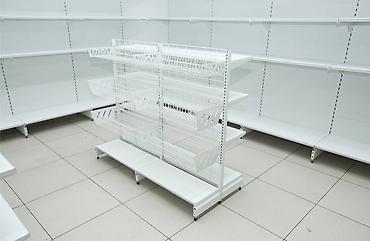Торговый стеллаж металлическая полка для магазина, железная мебель