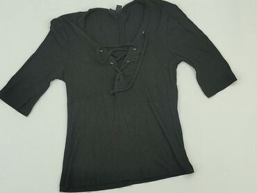 czarne bluzki na krótki rękaw: Blouse, S (EU 36), condition - Very good
