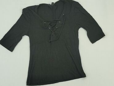 czarne eleganckie bluzki plus size: Blouse, S (EU 36), condition - Very good