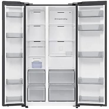 sam agac: Samsung RS70F65Q1FWR Side‑by‑Side soyuducu — 647 lt, Black DOI - — 2