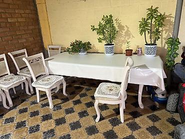 study table: Стол и стул для зала, Б/у, Платная доставка, Самовывоз, Бесплатная доставка, цвет - Белый — 1