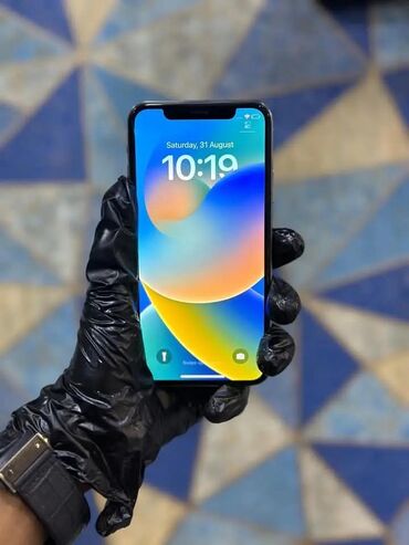 Apple iPhone: IPhone X, 256 GB, Ağ, Zəmanət, Kredit, Qırıq