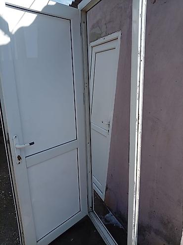 acar az: 80.2.10 zamok ustunde az islenib PVC giriş qapısı – ağ rəng - — 3