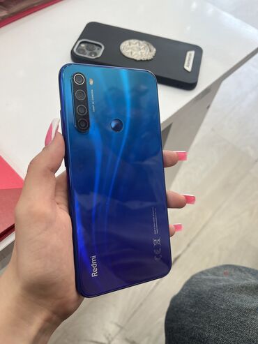 бу xiaomi redmi 7 16 гб черный | объявление создано 22 июля 2020: Redmi Note 8, 64 GB, rəng - Göy, Barmaq izi