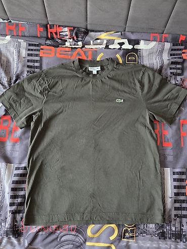 биг бой джинсы: Мужская футболка, M, Lacoste, Б/у, цвет - Зеленый — 1