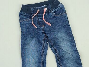 spodnie z dziurami jeansy: Spodnie jeansowe, Lupilu, 2-3 lat, 98, stan - Bardzo dobry