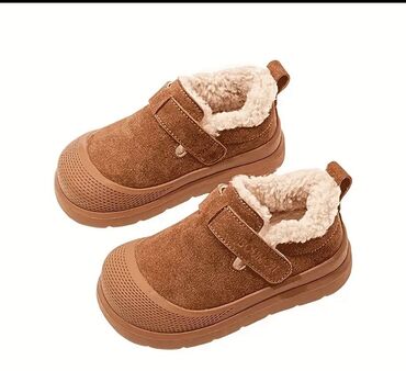 белорусская обувь для проблемных ног: Теплые детские полуботинки-слипы с меховой подкладкой. Размер 22