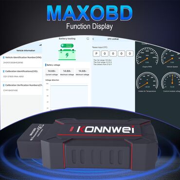 Alati za automobile: Novo -KONNWEI MAXOBD Bluetooth OBDII za IOS Android MAXOBD Bluetooth — 11
