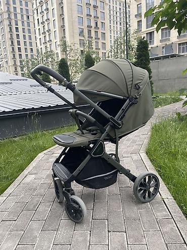 Прогулочная коляска Kidilo, цвет хаки (оливковый) - Тип: прогулочная
